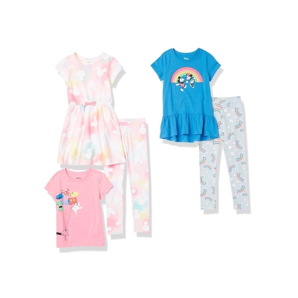 Amazon Essentials Disney Girls 4T Mix and Match Outfit Set Minnie Mouse 5pc NWT